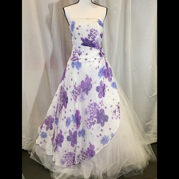 Mori lee floral prom dress Clearance
